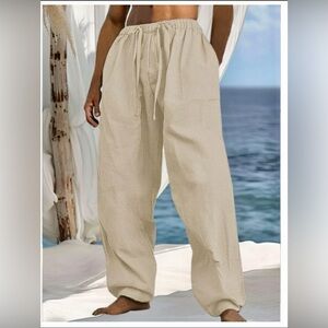NWT - Coofandy Linen Blend Pants, sz L